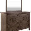 Liberty Americana Farmhouse Dusty Taupe Dresser And Mirror Set -Furniture Store d3506111 684f 4006 8b60 3fd75d4300d9
