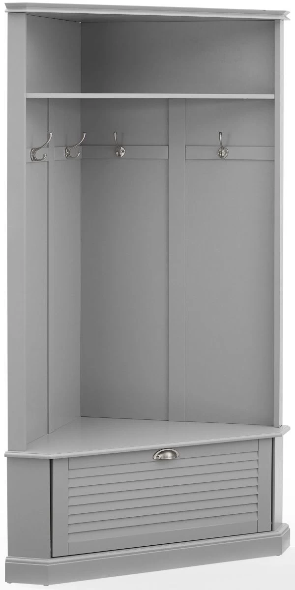 Crosley Furniture® Ellison Gray Corner Hall Tree 3 Crosley Furniture® Ellison Gray Corner Hall Tree
