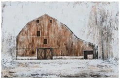 Crestview Collection Hammonds Brown/Light Gray Wall Art