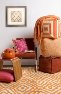 Surya Tilda Burnt Orange 59"x51" Throw Blanket -Furniture Store d52eac6e b67a 43f4 85db 729032c8fcf8