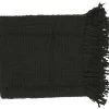 Surya Tobias Black 51"x71" Throw Blanket