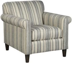Craftmaster Grey Strip Arm Chair