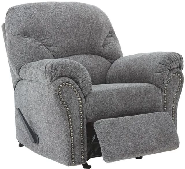 Benchcraft® Allmaxx Pewter Rocker Recliner 4 Benchcraft® Allmaxx Pewter Rocker Recliner - Image 2