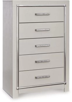 Signature Design By Ashley® Zyniden Silver Chest Of Drawers