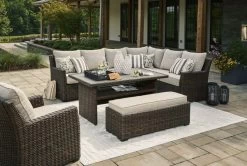 Signature Design By Ashley® Brook Ranch Brown Outdoor Multi-Use Table -Furniture Store d877cfbb 48ef 4dca 9c8e 7c9a52038470