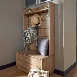 Homestyles® Big Sur Oak Hall Tree -Furniture Store dbf594a4 472c 4434 a6d7 5f1d17b4a605