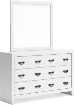 Signature Design By Ashley® Binterglen White Dresser And Mirror
