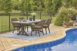 Signature Design By Ashley® Beach Front Beige Outdoor Dining Table -Furniture Store dd106da9 c310 47cb a56f 391fe8168635