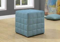 Monarch Specialties Ottoman, Pouf, Footrest, Foot Stool, 18" Square, Linen Look, Blue, Contemporary, Modern 11 Monarch Specialties Ottoman, Pouf, Footrest, Foot Stool, 18" Square, Linen Look, Blue, Contemporary, Modern -Furniture Store dd55d76d 1e8c 47d2 8a56 4ed9eef0b38d