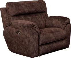 IAmerica® Canyon Mocha Lay-Flat Recliner With Power Headrest