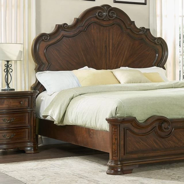 Steve Silver Co. Royale Brown Cherry Nightstand 4 Steve Silver Co. Royale Brown Cherry Nightstand - Image 2