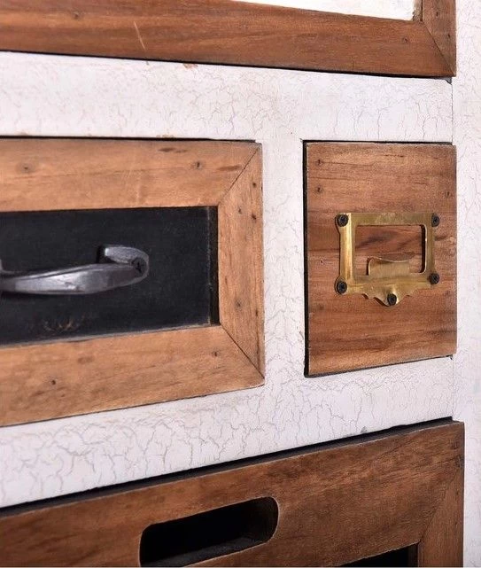 Progressive® Furniture Layover Iron/Natural/Whitewash Tall Chest 6 Progressive® Furniture Layover Iron/Natural/Whitewash Tall Chest - Image 4