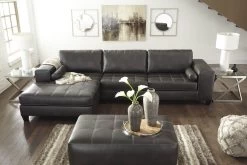 Signature Design By Ashley® Nokomis 2-Piece Charcoal Right-Arm Facing Sectional With Chaise -Furniture Store e2acab99 ef53 4932 9922 e9ce63975269