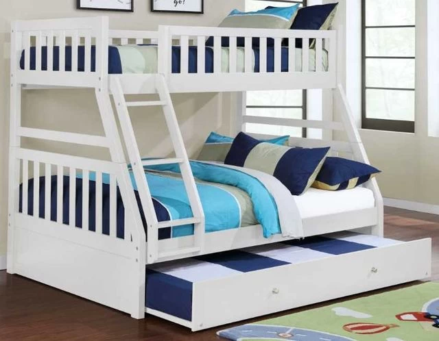 Lifestyle White Twin/Full Bunk Bed 3 Lifestyle White Twin/Full Bunk Bed