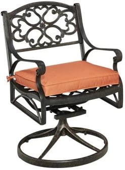 Homestyles® Sanibel Black Swivel Rocking Chair With Cushion