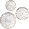 Olliix By Madison Park Medallion Trio 3 Natural/White Wood Wall Decoration Set -Furniture Store e5e6a8b9 8b21 477f 9de7 d1aaced02fed