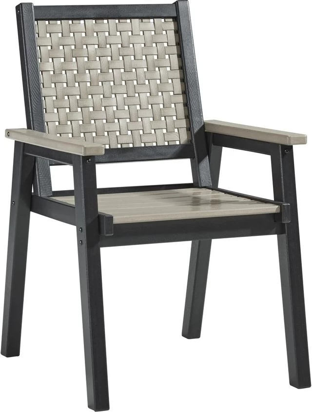Signature Design By Ashley® Mount Valley Driftwood/Black Outdoor Arm Chair 3 Signature Design By Ashley® Mount Valley Driftwood/Black Outdoor Arm Chair
