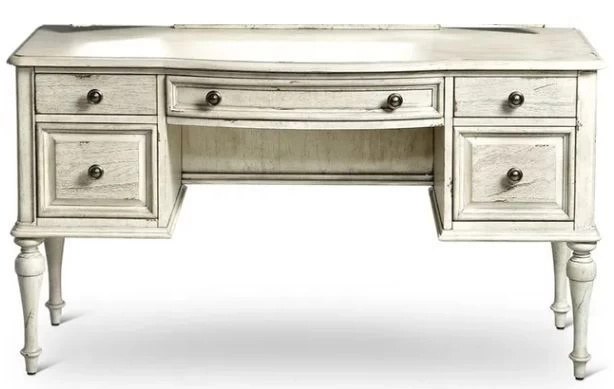 Steve Silver Co. Highland Park Cathedral White Vanity Desk 3 Steve Silver Co. Highland Park Cathedral White Vanity Desk
