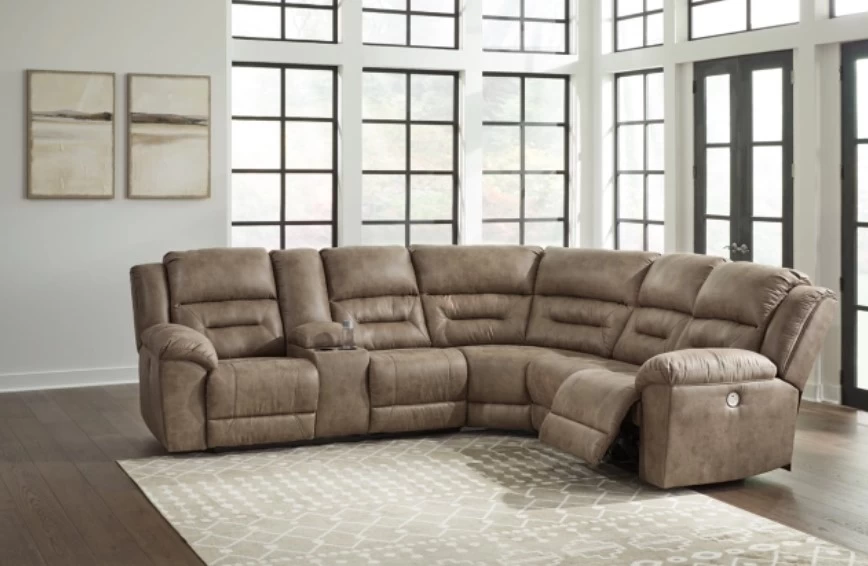 Signature Design By Ashley® Ravenel 3-Piece Fossil Power Reclining Sectional 7 Signature Design By Ashley® Ravenel 3-Piece Fossil Power Reclining Sectional - Image 5