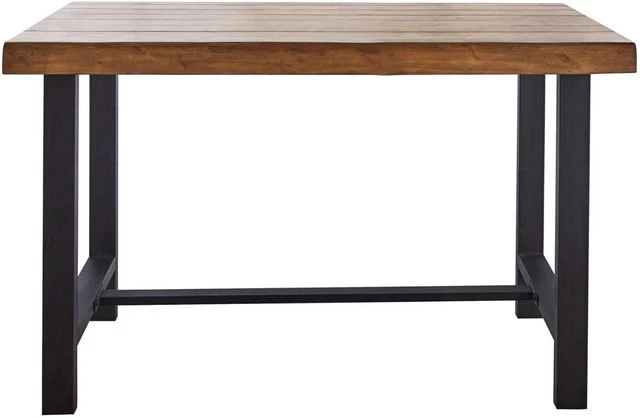 Steve Silver Co. Landon Natural Honey 60" Counter Table With Black Base 4 Steve Silver Co. Landon Natural Honey 60" Counter Table With Black Base - Image 2