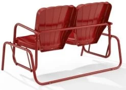 Crosley Furniture® Ridgeland Bright Red Gloss Outdoor Metal Loveseat Glider 9 Crosley Furniture® Ridgeland Bright Red Gloss Outdoor Metal Loveseat Glider -Furniture Store e7142eb0 a03a 479b ba2d e2fed21ed852