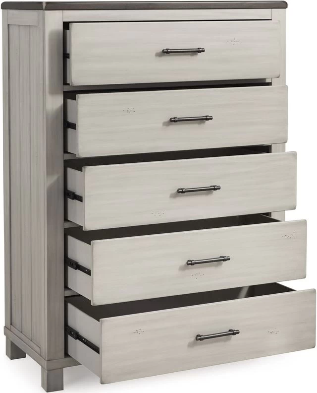 Signature Design By Ashley® Darborn Gray/Brown Chest Of Drawers 5 Signature Design By Ashley® Darborn Gray/Brown Chest Of Drawers - Image 3