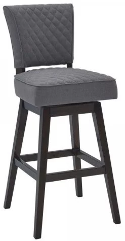 Armen Living Gia 26" Gray Counter Stool