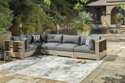 Signature Design By Ashley® Citrine Park 5-Piece Brown Outdoor Sectional -Furniture Store e9c7cabb 351f 43b5 82c6 dddbd18af1f9