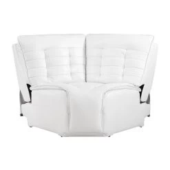 Global Furniture White Wedge Seat