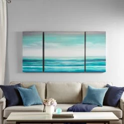 Olliix By Madison Park Teal Tides Blue Gel Coat Canvas -Furniture Store eba0085f 4185 4f3f 8b0b e8242d10cf34