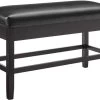 Steve Silver Co. Carrara Black Upholstered Storage Counter Bench 2 Steve Silver Co. Carrara Black Upholstered Storage Counter Bench -Furniture Store ed2c92a1 7031 49d7 b3bf 4977c72af784