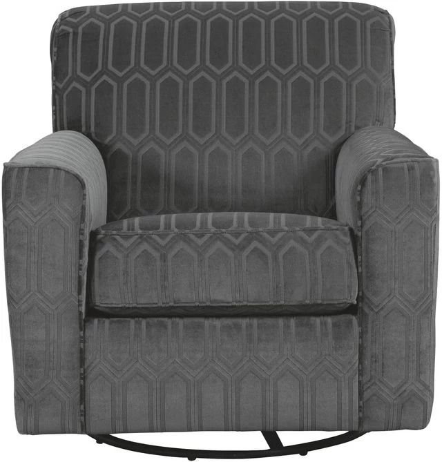 Signature Design By Ashley® Zarina Graphite Swivel Accent Chair 4 Signature Design By Ashley® Zarina Graphite Swivel Accent Chair - Image 2