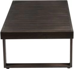 Steve Silver Co. Wyatt Burnished Walnut Powder-Coated Aluminum Outdoor Cocktail Table -Furniture Store ee274376 fe23 4f09 80f3 81f568af41e1