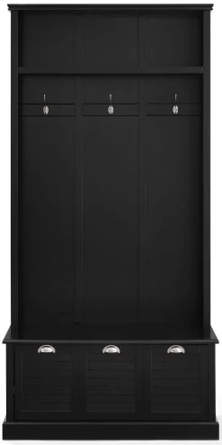 Crosley Furniture® Ellison Black Hall Tree -Furniture Store ee90b076 9ce9 45e9 9cd0 9e4abdd95edb