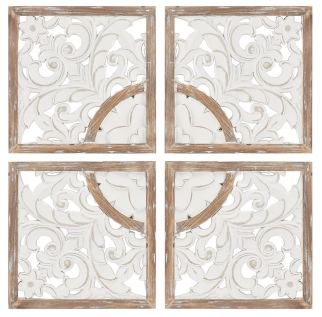Olliix By Madison Park Arwen 4 Piece Medallion Wood Wall Decor Set 3 Olliix By Madison Park Arwen 4 Piece Medallion Wood Wall Decor Set