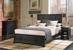 Homestyles® Bedford 4-Piece Black Queen Bed Set