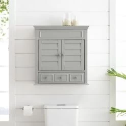 Crosley Furniture® Lydia Gray Wall Cabinet -Furniture Store f193c76a b012 48b3 8b90 edcfa5542ee6