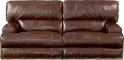 IAmerica® Roberto Walnut Power Headrest With Lumbar Power Lay Flat Reclining Sofa