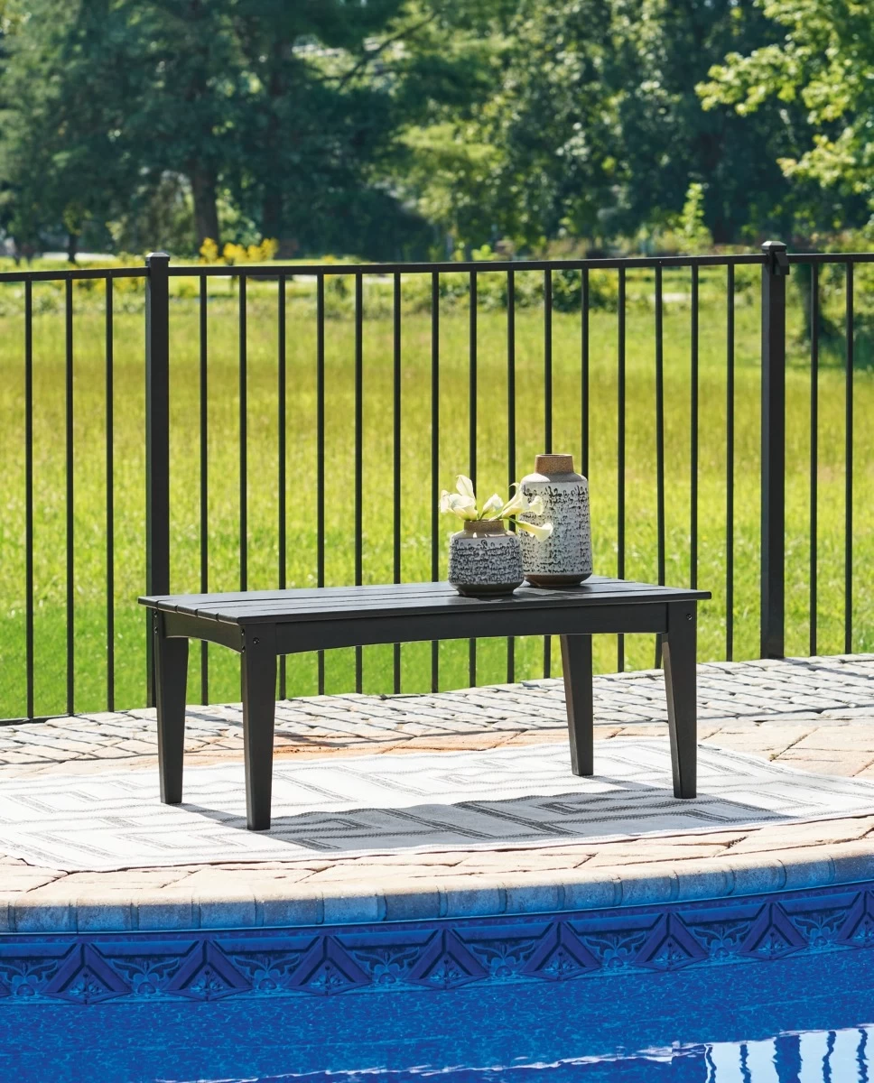 Signature Design By Ashley® Hyland Wave Black Outdoor Coffee Table 7 Signature Design By Ashley® Hyland Wave Black Outdoor Coffee Table - Image 5