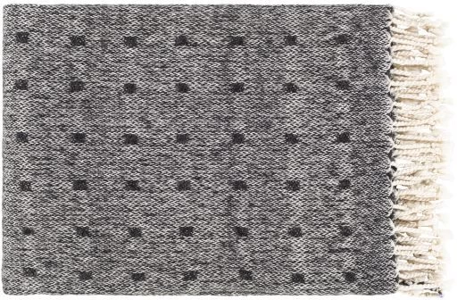 Surya Hamlet Medium Gray 50"x60" Throw Blanket 3 Surya Hamlet Medium Gray 50"x60" Throw Blanket