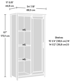 Sauder® Coral Cape® Glacier Oak® Storage Display Cabinet 11 Sauder® Coral Cape® Glacier Oak® Storage Display Cabinet -Furniture Store f3cb7b02 8fe7 439e be1b 9e1e14a9d9d6