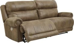 Signature Design By Ashley® Grearview Earth Power Reclining Sofa