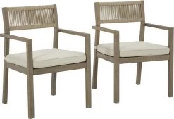 Signature Design By Ashley® Aria Plains 2-Piece Brown Arm Chair With Cushion Set