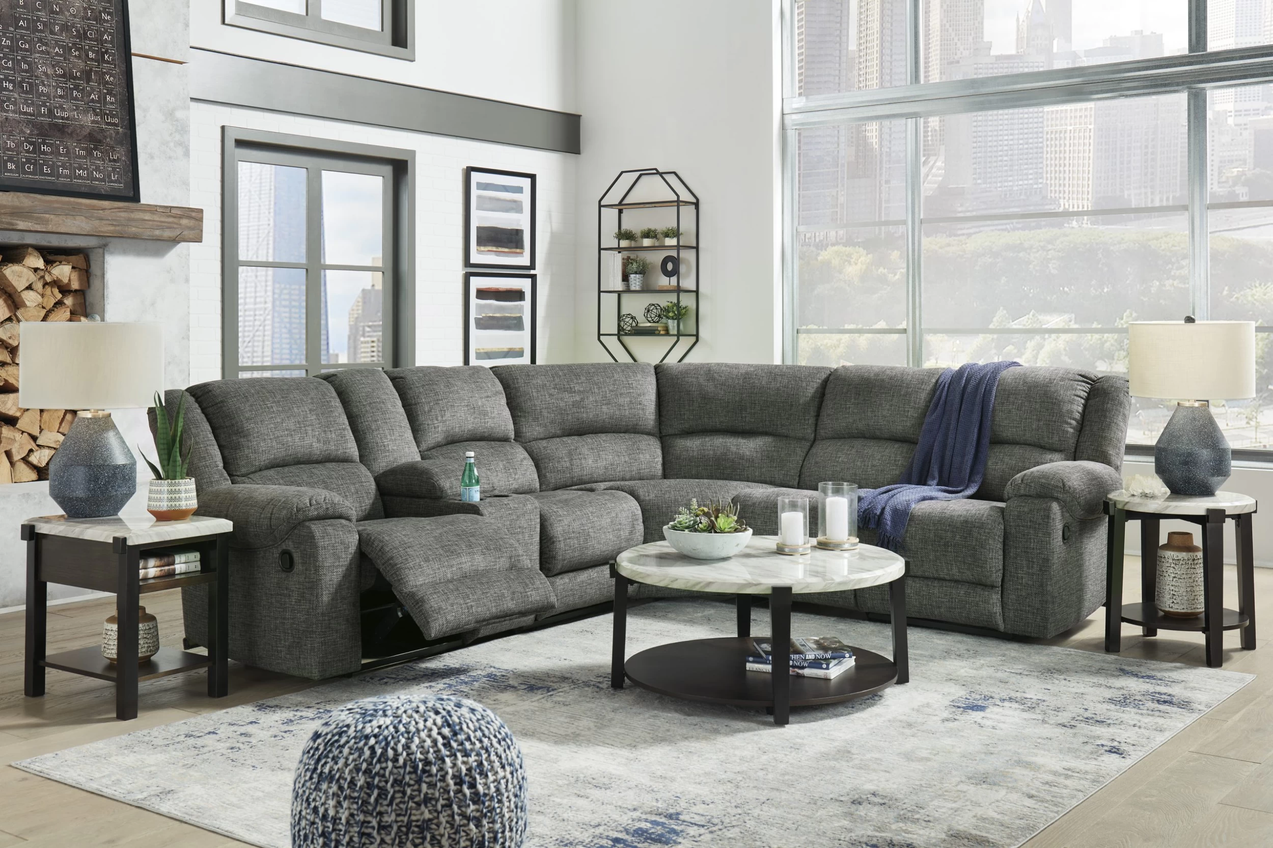 Signature Design By Ashley® Goalie 6-Piece Pewter Reclining Sectional 7 Signature Design By Ashley® Goalie 6-Piece Pewter Reclining Sectional - Image 5