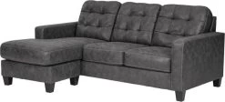 Benchcraft® Venaldi Gunmetal Sofa Chaise Queen Sleeper