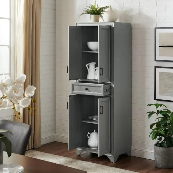 Crosley Furniture® Tara Distressed Gray Pantry 7 Crosley Furniture® Tara Distressed Gray Pantry - Image 5