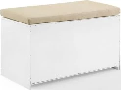 Crosley Furniture® Harper White/Tan Entryway Bench -Furniture Store f9f10bab 9e37 47bd 98b4 9f15ff98f598