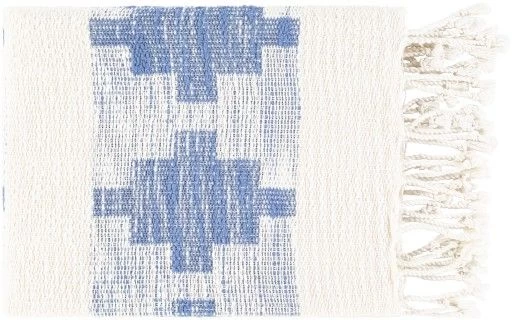 Surya Bayou Sky Blue 50"x60" Throw Blanket 3 Surya Bayou Sky Blue 50"x60" Throw Blanket