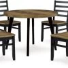 Signature Design By Ashley® Blondon 5-Piece Black/Brown Dining Set -Furniture Store fa441a5c 1204 4588 80bd 8fc3df670a90