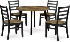 Signature Design By Ashley® Blondon 5-Piece Black/Brown Dining Set